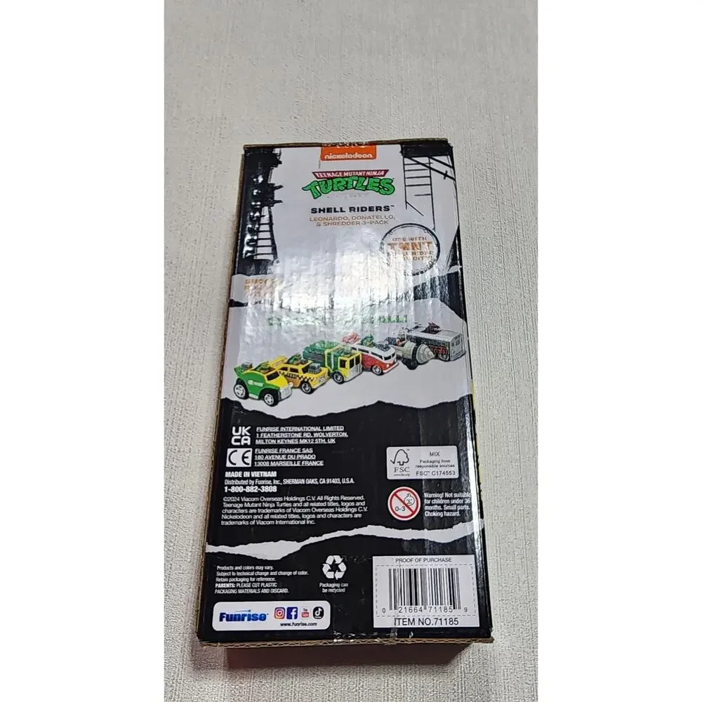 Teenage mutant ninja shell riders 3-pack diecast cars